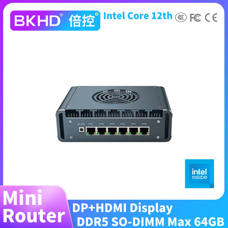 BKHD ̴ ,  ھ i7-1265U μ, DDR5 ޸ DP + HD-MI Pfsense OPNsense , 6LAN, 2.5G, 1COM PC ǻ, G31F